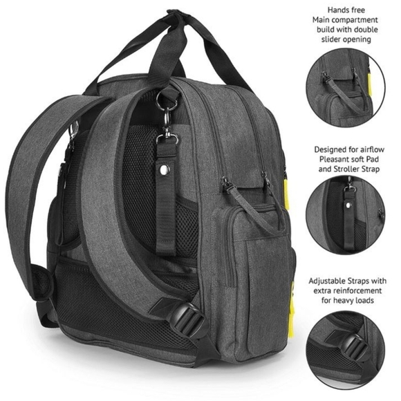 NEW Baby Diaper Bag Backpack Durable Waterproof insulated pockets Changing Pad - Picture 7 of 15